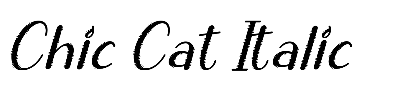 Chic Cat Italic